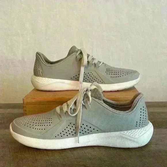 CROCS Shoes - Crocs Literide Pacer Women’s Athletic Shoes Gray Sneaker 10 W